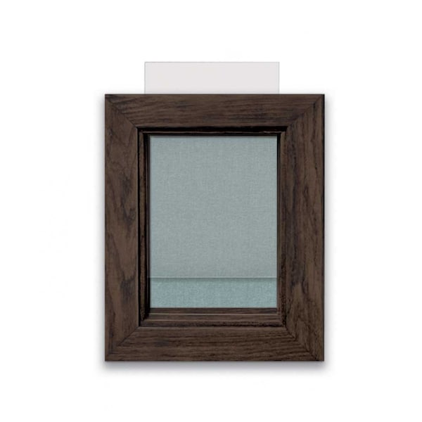 Indoor Enclosed Combo Board, 72"x36", Black Frame/White Porc & Black